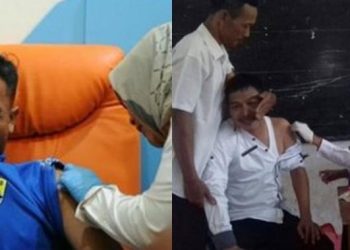 6 Ekspresi Orang Dewasa saat Disuntik Ini Bikin Ngakak