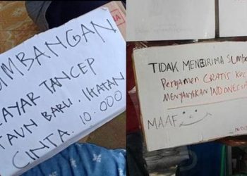 6 Tulisan Minta Sumbangan Ini Kocak, Bikin Geleng Kepala