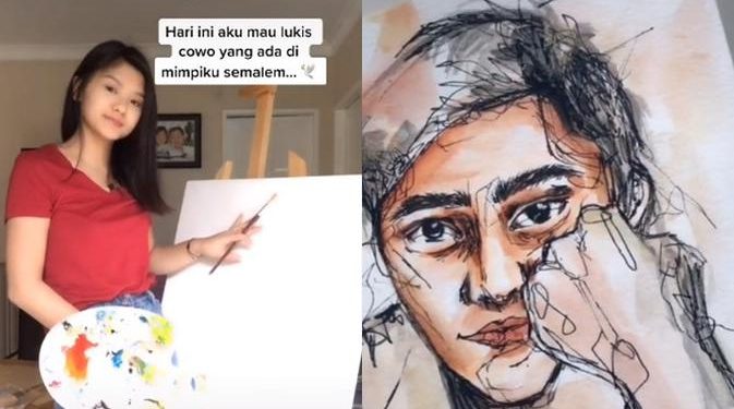 Ingin Bertemu Sosok Pria dalam Mimpinya, Wanita Ini Coba Lukis Wajah Sang Cowok