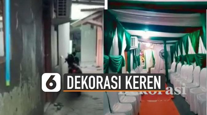VIDEO: Dekorasi Keren Acara Pernikahan di Gang Sempit