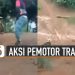 VIDEO: Kocak, Aksi Pemotor Trail Melewati Tanjakan, Akhirnya Bikin Ngakak