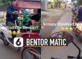 VIDEO: Kocak, Motor Matic Dijadikan Bentor