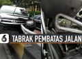 VIDEO: Viral Mobil Tabrak Pembatas Jalan Hingga Tembus Ke Dalam
