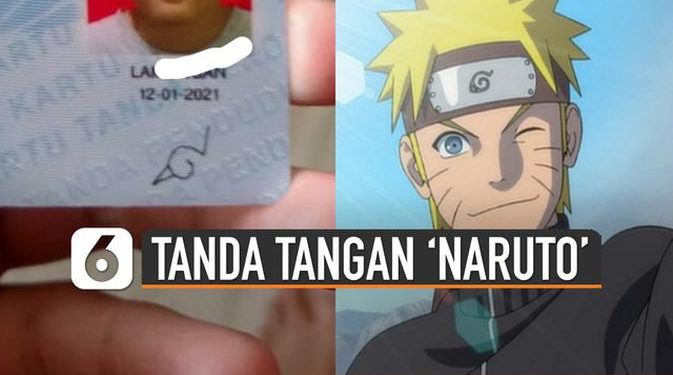 VIDEO: Viral Pelajar SMA Bubuhkan Tanda Tangan ‘Naruto’ di KTP