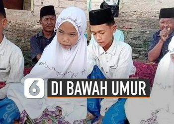 VIDEO: Viral Pernikahan Dua Bocah di Bawah Umur