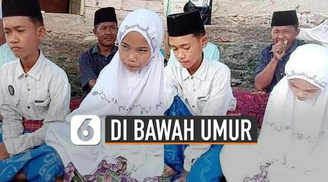 VIDEO: Viral Pernikahan Dua Bocah di Bawah Umur