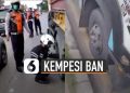 VIDEO: Viral Petugas Dishub Mengempesi Truk yang Parkir Sembarangan