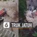 VIDEO: Viral Truk Jatuh ke Dalam Lubang Galian Tambang