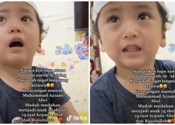 Viral Anak Kecil Ini Menangis Karena Lupa Hafalan Al-Quran, Menyentuh Hati