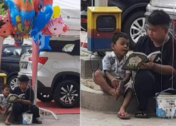 Viral, Kakak Ajari Adiknya Membaca Iqra Sambil Berjualan Balon