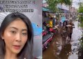 Viral Perjuangan Makan di Resepsi Pernikahan saat Banjir, Curi Perhatian Warganet
