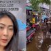 Viral Perjuangan Makan di Resepsi Pernikahan saat Banjir, Curi Perhatian Warganet