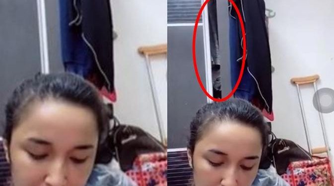 Viral, Pintu Lemari Wanita Ini Tiba-Tiba Terbuka saat Live TikTok Pukul 2 Pagi