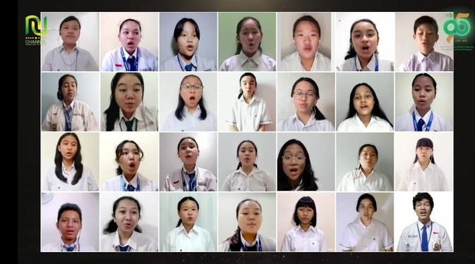 Viral BPK Penabur Nyanyikan Lagu Syubbanul Waton Saat Harlah ke-95 NU