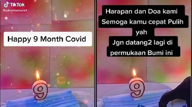 Viral Video Peringatan 9 Bulan Pandemi Covid-19, Mirip Perayaan Ulang Tahun