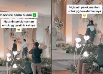 Viral, Video Suami Izinkan Istri Peluk Mantannya yang Hadiri Pesta Pernikahan