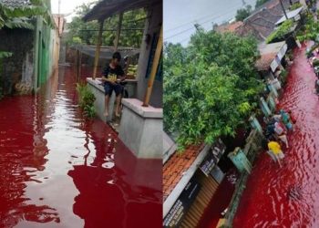 6 Potret Banjir Pekalongan Berwarna Merah Pekat, Ini Fakta di Baliknya