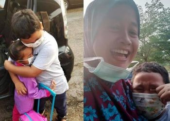 Tak Bisa Jauh, Bocah Ini Menangis saat Ditinggal Sang Adik ke Sekolah