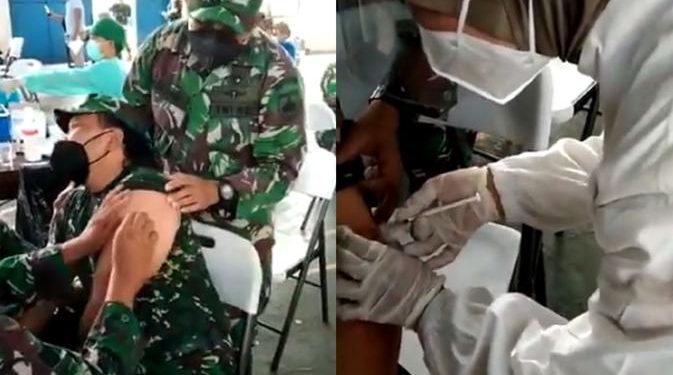 Viral, Anggota TNI Teriak Ketakutan Saat Disuntik Jadi Sorotan Warganet