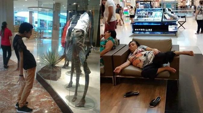 6 Kelakuan Kocak Orang saat di Mal Ini Bikin Geleng Kepala