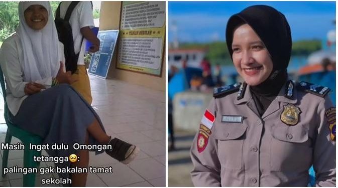 Kerap Dicibir Tetangga, Wanita Ini Buktikan Kesuksesannya Jadi Polwan
