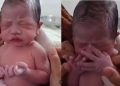 Viral Video Bayi Tampak Berdoa Usai Dilahirkan, Bikin Kagum