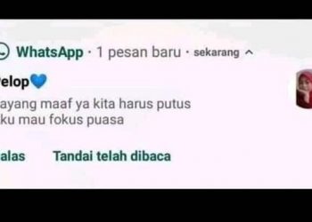 6 Chat Pacar Minta Putus Ini Alasannya Unik, Bikin Geregetan