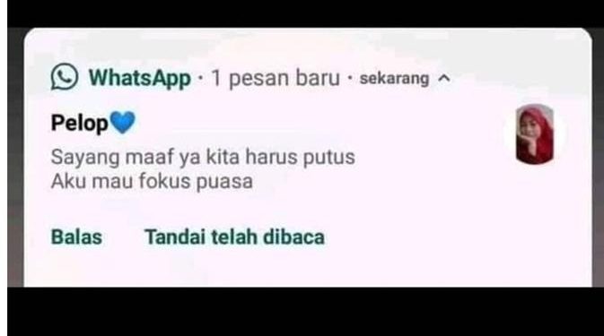 6 Chat Pacar Minta Putus Ini Alasannya Unik, Bikin Geregetan