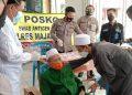 Antisipasi Lonjakan Covid-19, Polres Majalengka Berikan Pelayanan Swab Antigen Gratis Pada Ponpes Mansyaul Huda
