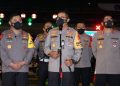 Kakorlantas Polri Pantau Pos Penyekatan Mudik di KM 31 Cikarang Barat Bekasi