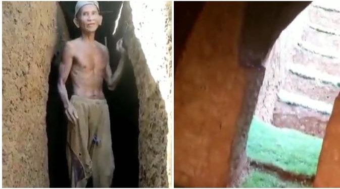 Viral Kakek Buat Rumah Bawah Tanah, Digali Sendiri Selama 2 Tahun