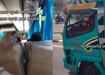 Wanita Ini Tak Sengaja Bertemu Ayahnya saat Perjalanan Mudik, Bikin Haru