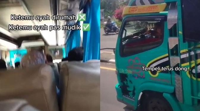 Wanita Ini Tak Sengaja Bertemu Ayahnya saat Perjalanan Mudik, Bikin Haru