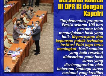Raker Bersama, DPR Apresiasi Kinerja Polri