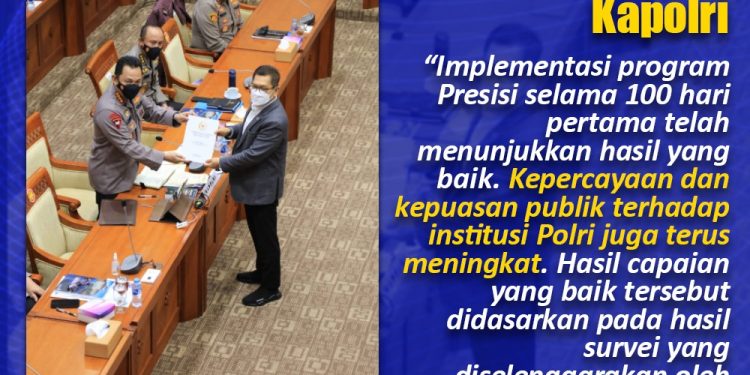Raker Bersama, DPR Apresiasi Kinerja Polri