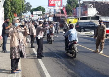 Cegah Penyebaran Covid -19, Tiga Pilar Pangandaran Giat Operasi Yustisi Penegakan Displin Prokes