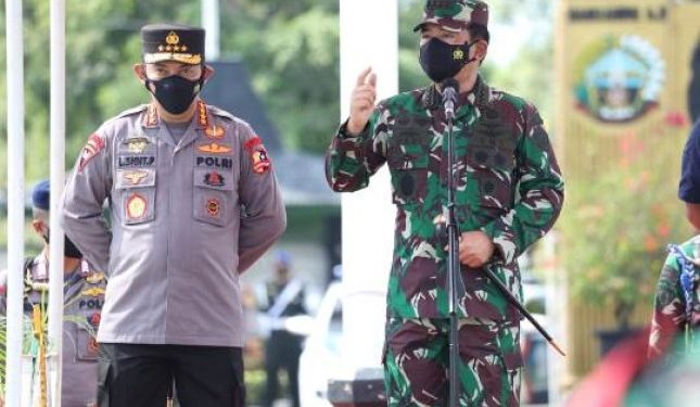 Panglima TNI : TNI-Polri akan Melakukan Penebalan dan Penguatan Posko PPKM Skala Mikro