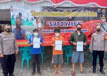 Polda Kalsel telah vaksinasi ribuan warga