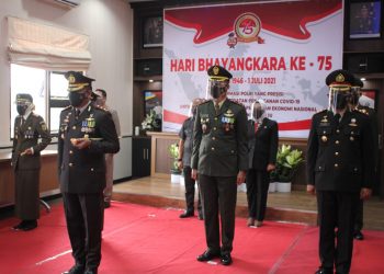 Upacara Hari Bhayangkara ke 75 tahun Dilaksanakan Secara Virtual