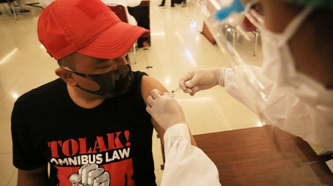 KSPI dan Polri Gelar Vaksinasi Presisi untuk 30 Ribu Buruh di Jabar