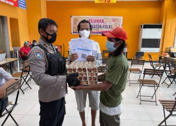 Polsek Abepura Giat Vaksinasi Presisi untuk Sukseskan PON XX Papua