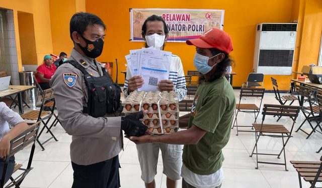 Polsek Abepura Giat Vaksinasi Presisi untuk Sukseskan PON XX Papua
