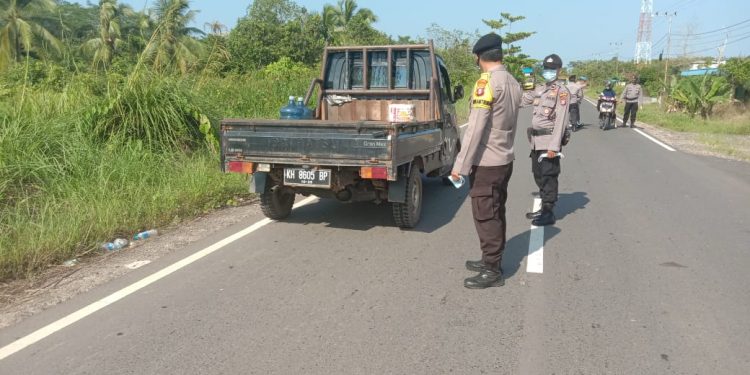 Cegah Covid-19, Polsek Pulau Petak Rutin Gelar Operasi Yustisi