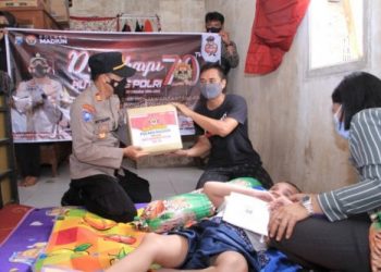 Hari Ulang Tahun Humas Polri Ke-70, Polres Madiun Gelar Bakti Sosial