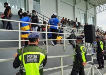 Pertandingan Final Cabor Tenis Lapangan Aman Terkendali