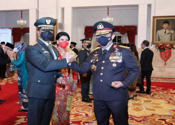 Kapolri Ucapkan Selamat Atas Pelantikan Jenderal Andika Perkasa Sebagai Panglima TNI