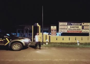 Antisipasi Bencal, Polsek Kesesi Tingkatkan Patroli Blue Light