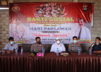 Bakti Sosial Polres Buleleng Dan Pengobatan Gratis Dimasa Pandemi Covid-19 Dalam Rangka Hari Pahlawan