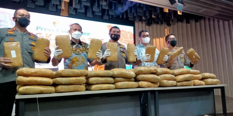 Bareskrim Ringkus Jaringan Aceh-Medan-Jakarta, Sita 224 Kilogram Ganja