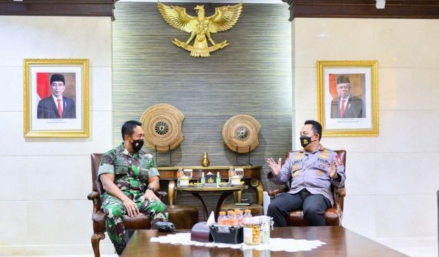 Bertemu Panglima, Kapolri Pastikan Sinergitas dan Soliditas TNI-Polri Ditingkatkan